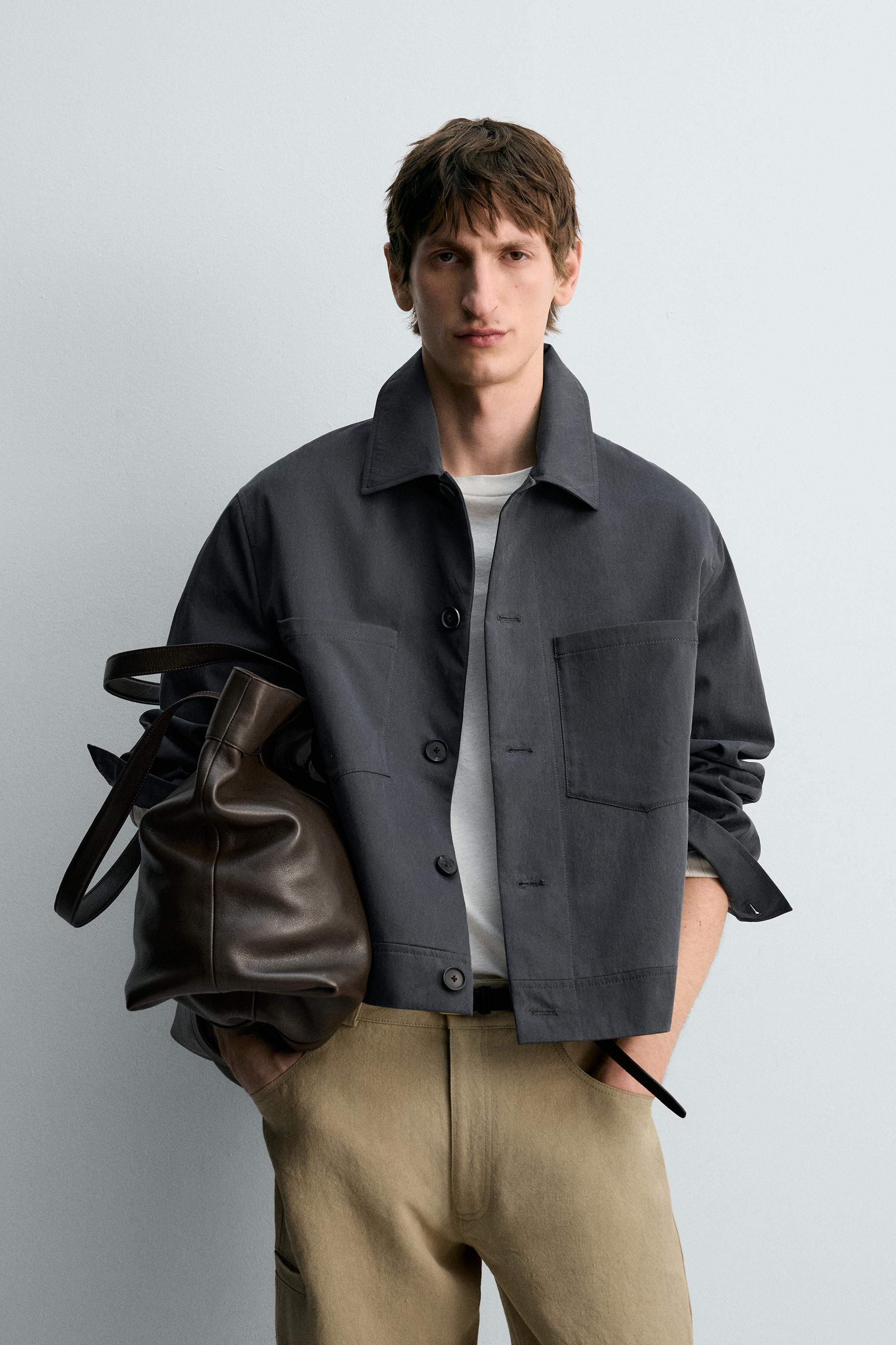 BLOUSON COUPE DÉCONTRACTÉE EN COTON